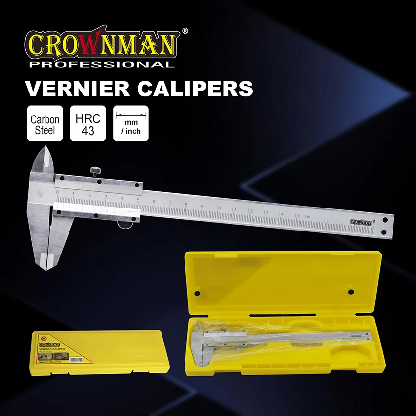 Crownman Vernier Calipers with Carbon Steel Material for Measuring Use